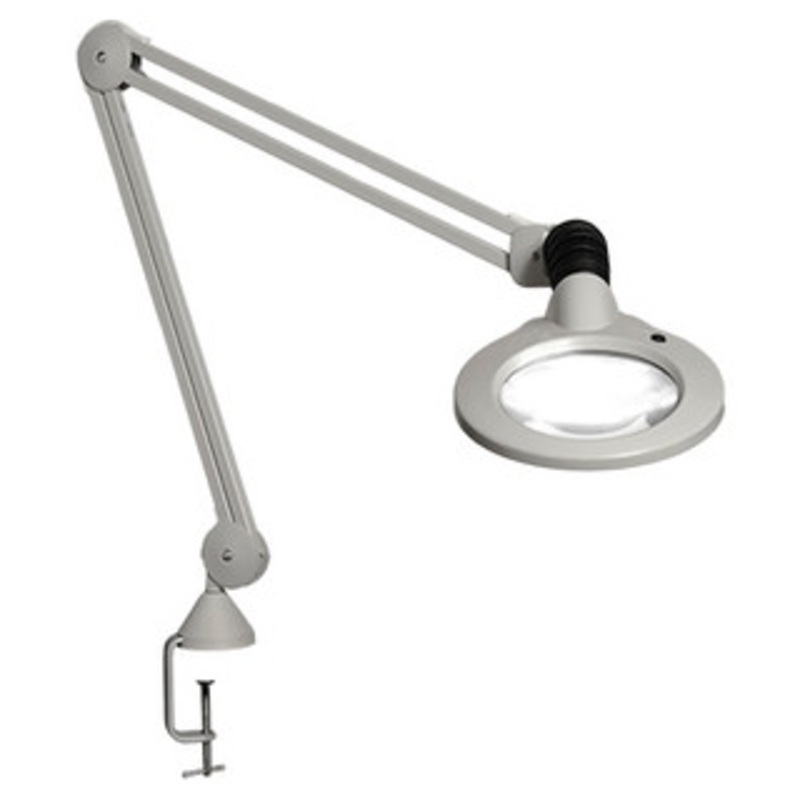 Luxo KFM LED T45 Magnifying Task Light, 45 Arm Length, 2.25X Magnification – KFL026024