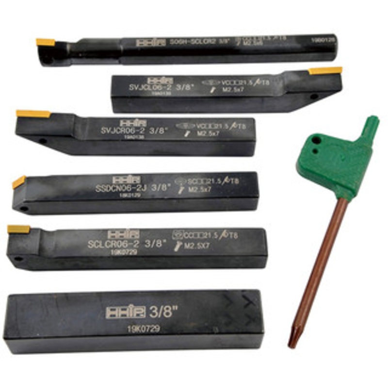 Precise 6 Piece 3/8 Mini Turning & Boring Tool Holder Set – 2003-0701