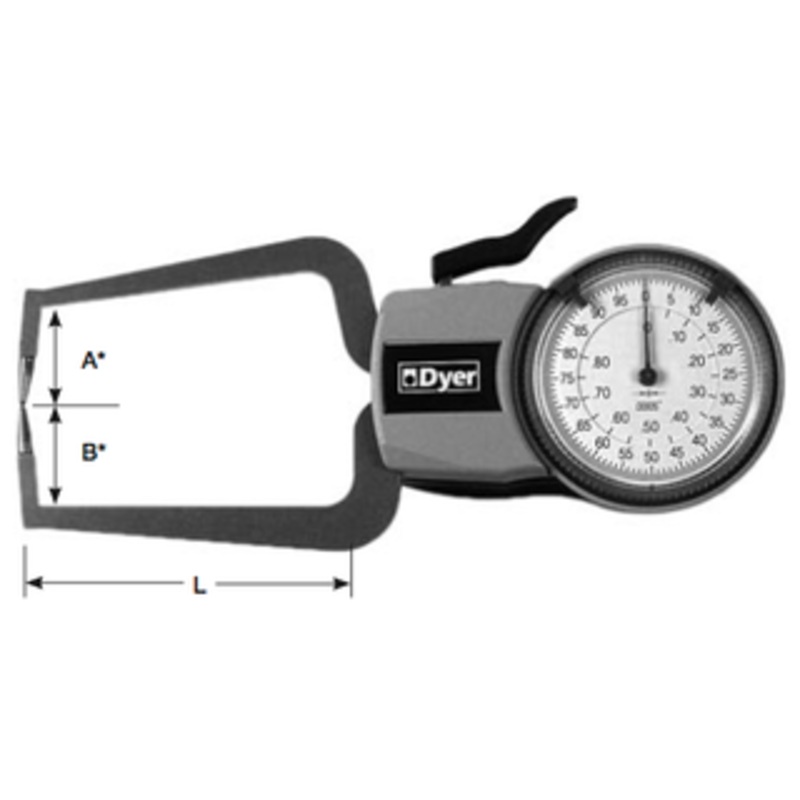 Dyer Direct Reading Min-Wall/Thickness Gages, 301 Series