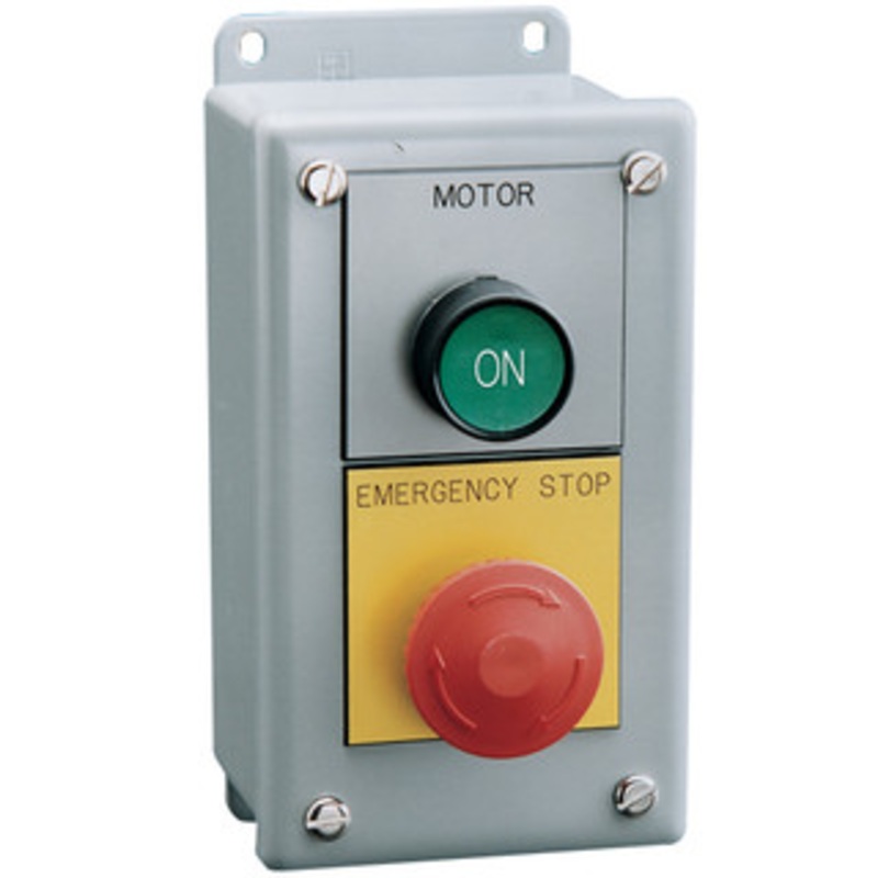 Rockford Remote Station With Motor On Push Button and Emergency-Stop Palm Button – VOS2000