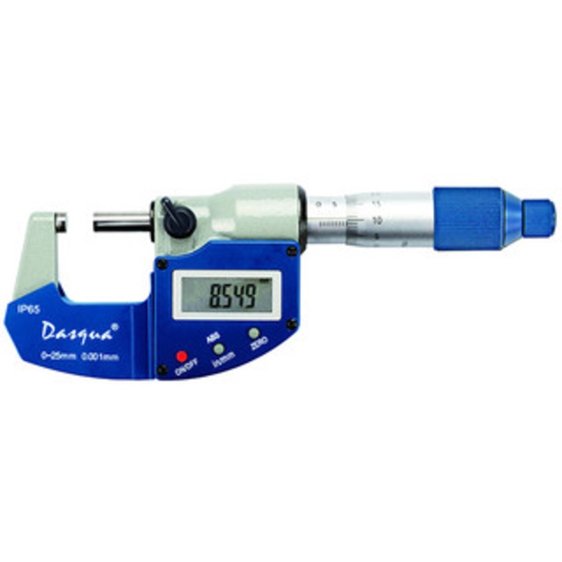 Dasqua 0-25mm/0-1 IP65 Digital Outside Micrometer – 4410-1105