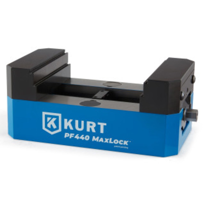 Kurt Precision Force MaxLock 5-Axis Vise PF440 with Serrated Jaws – PF440-S