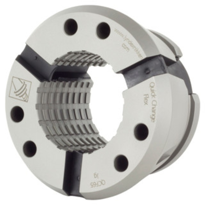 Lyndex-Nikken Series 65 Serrated Quick Change Flex Collet, 1-15/16 – QCFC65-124-SER