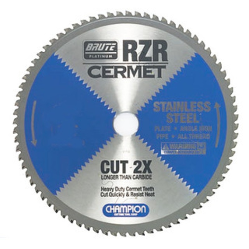 Champion Tool RZR Circular Saw Stainless Steel Cutting Blade, 9 Dia. – RZR-9-76-ST