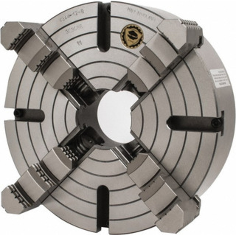 Bison 4-Jaw Independent Lathe Chuck, 12 Size, D1-11 Spindle – 7-853-1239