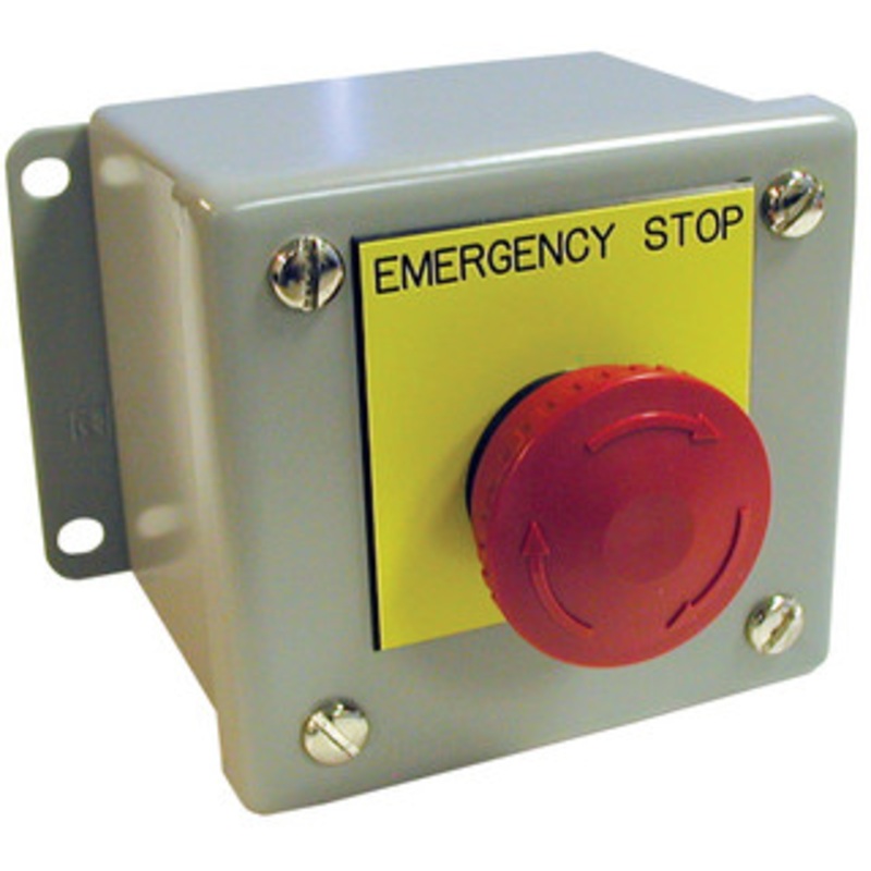 Rockford Remote Station With Self-Latching Emergency Stop Button – HOS4000