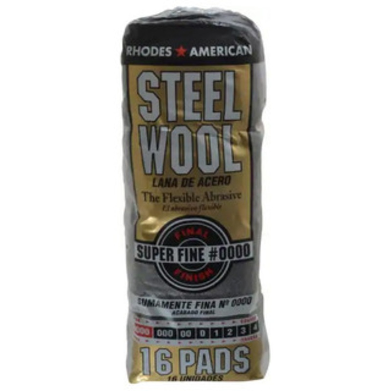 Steel Wool Pads, Finest Grit, Grade 0000 – 95-237-4
