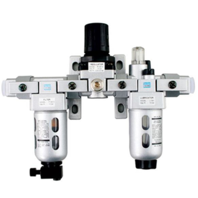 Precise 3 Piece Modular Heavy Duty Air Filter, Regulator & Lubricator Sets