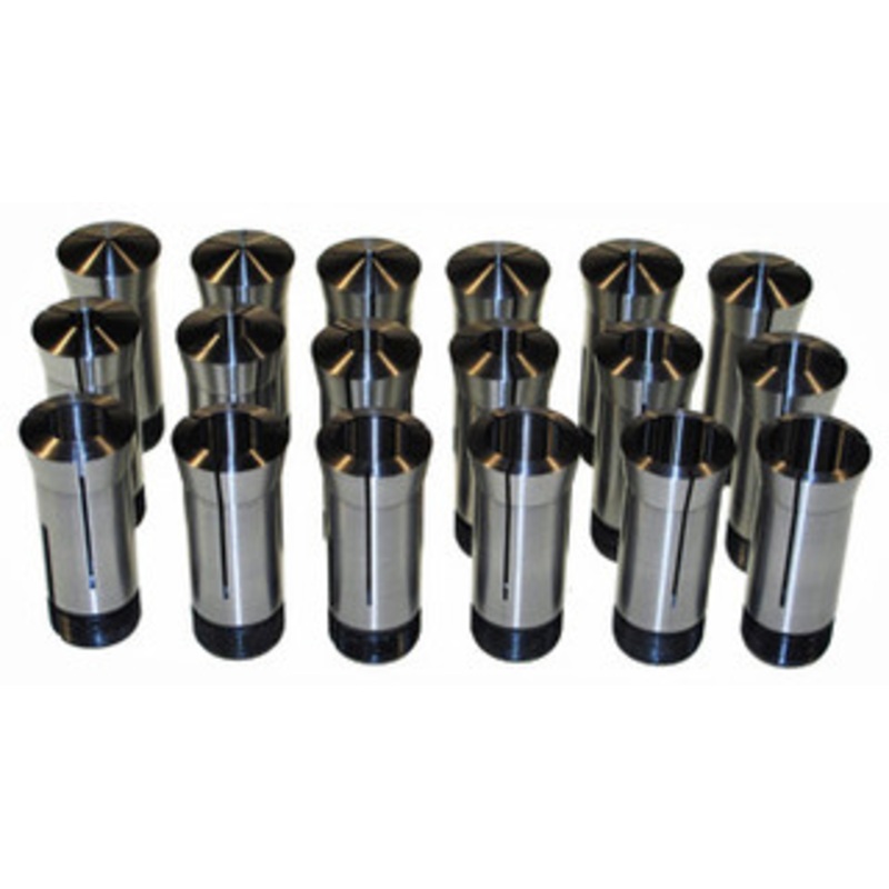 Suburban 5C Round Collet Set, 18 Collets, 1/16 to 1-1/8 by 1/16 – VL-015-0001