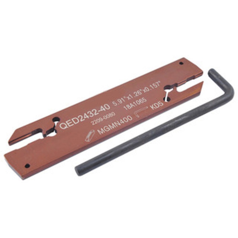 Precise 0.157W x 1.26H Indexable Cut-Off & Grooving Blade – 2209-0080