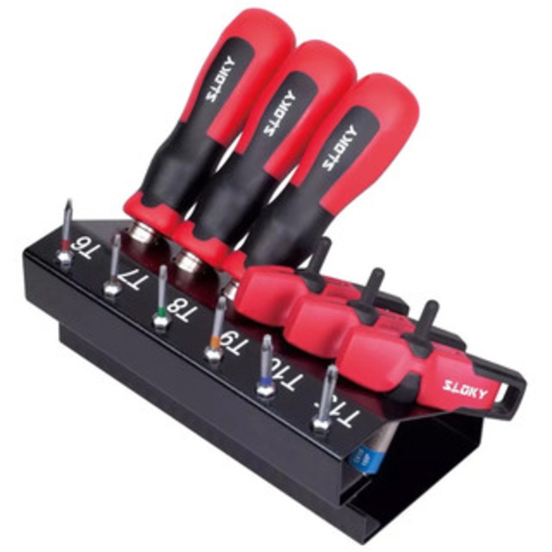Sloky HL Display Set TORX Sizes TX6-TX15 – STS-TX-HL-S4
