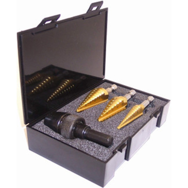 Champion Hex Shank TiN Multi-Step Drill Set w/QCD – MSD-HEX-SET