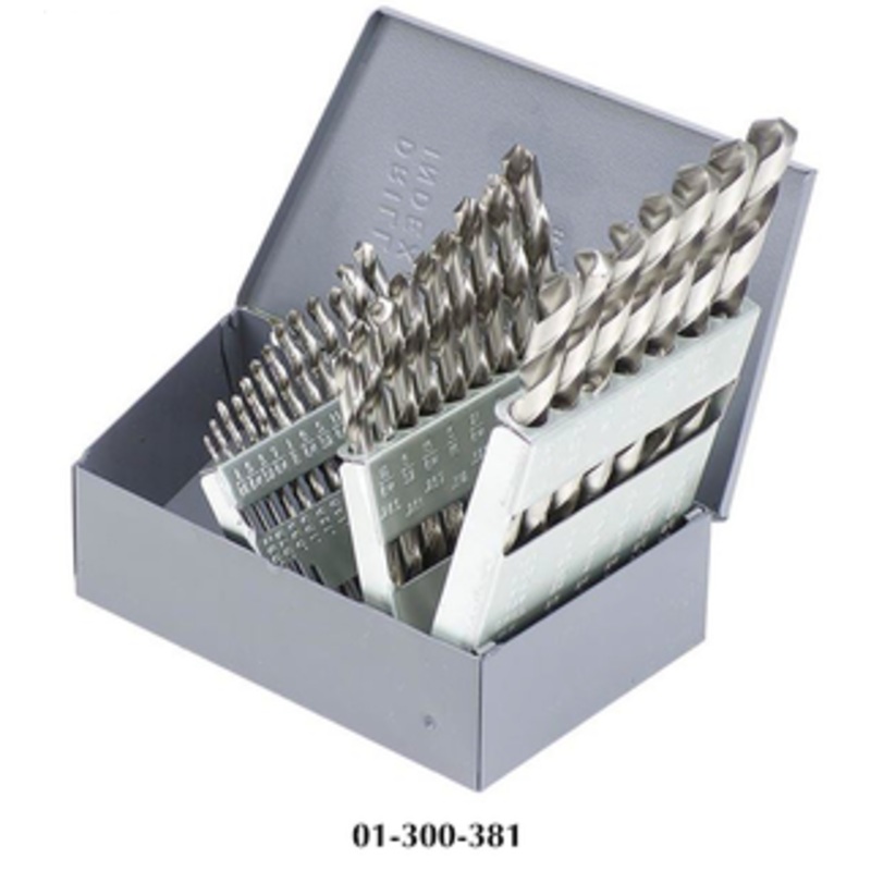 Precision Twist Drill 29 Piece 1/16 to 1/2 by 64ths Jobbers Length Twist Drill Sets