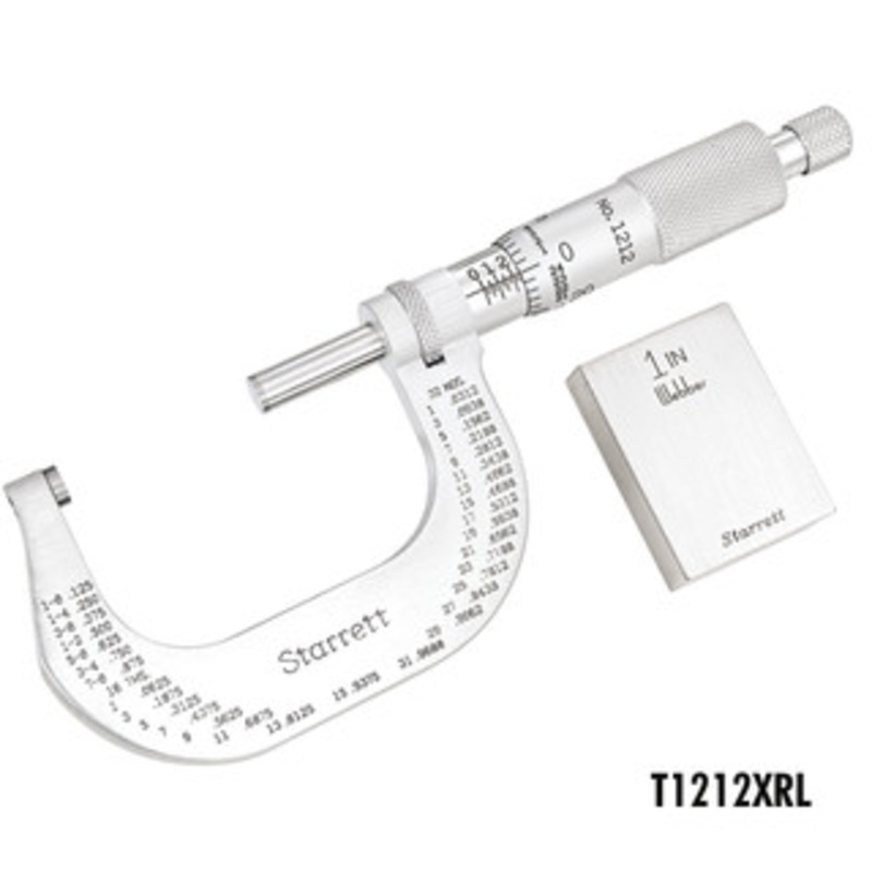 Starrett 1200 Series Stainless Steel Micrometers