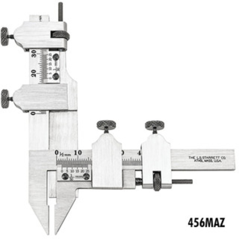 Starrett 456 Series Gear Tooth Vernier Calipers