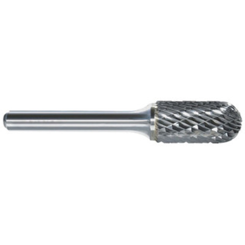 Precise SC-3, 3/8 Cut Diameter, 3/4 Cut Length, Cylindrical Ball Nose Carbide Burr – 3000-0113