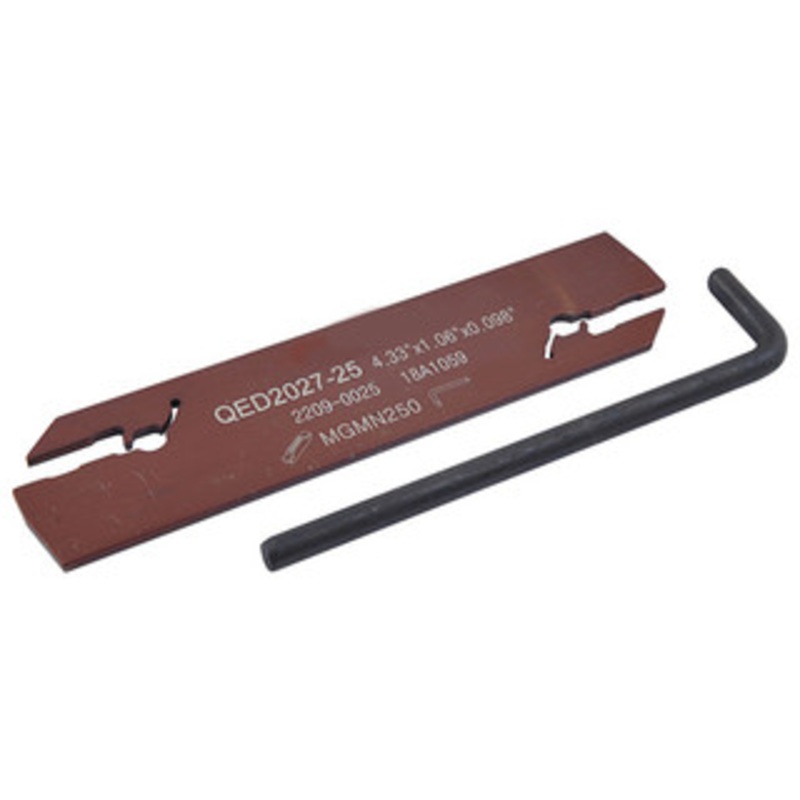 Precise 0.098W x 1.06H Indexable Cut-Off & Grooving Blade – 2209-0025