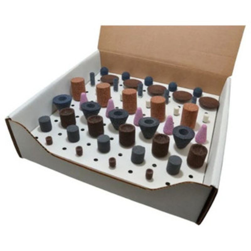 Grier Abrasive Co. Aluminum Oxide Vitrified Mounted Stone Abrasive Point Sets