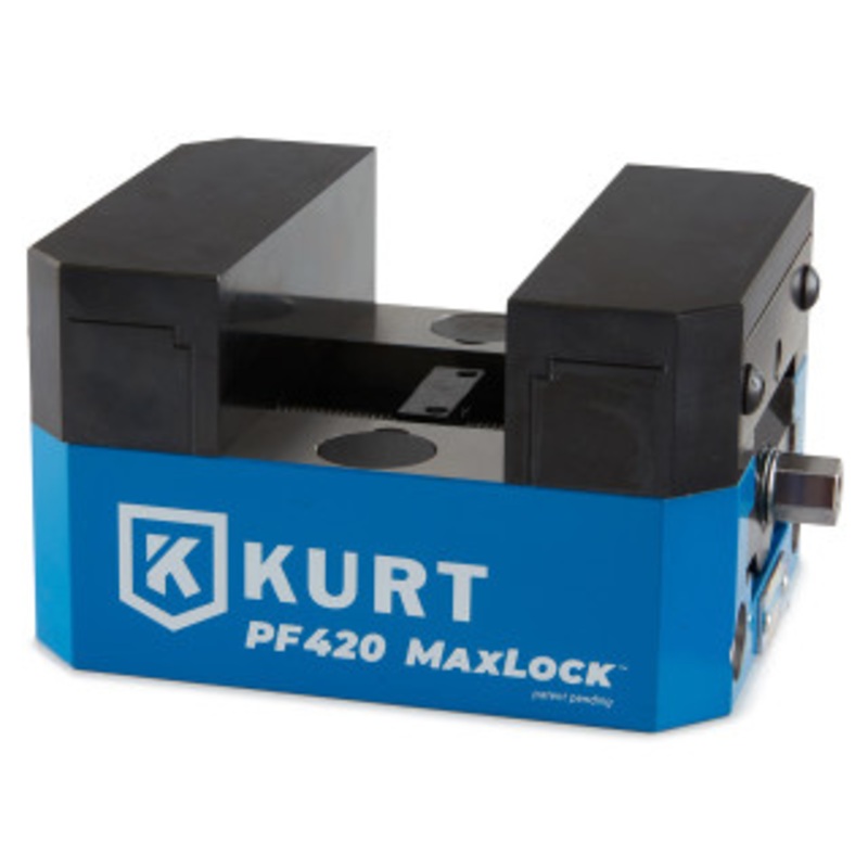 Kurt Precision Force MaxLock 5-Axis Vise PF420 with Machinable Jaws – PF420-M