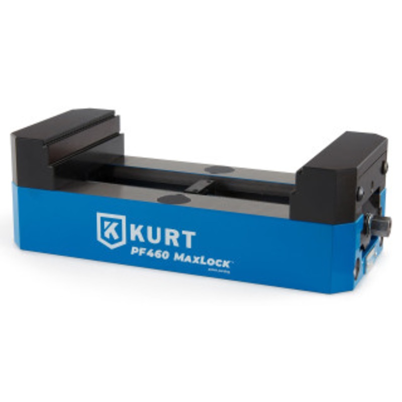 Kurt Precision Force MaxLock 5-Axis Vise PF460 with Serrated Jaws – PF460-S