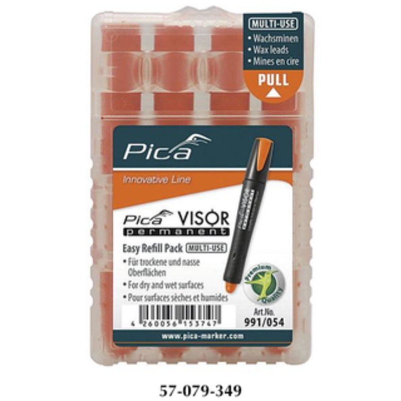 Pica VISOR Orange Permanent Multi-Use Refills – 991/054