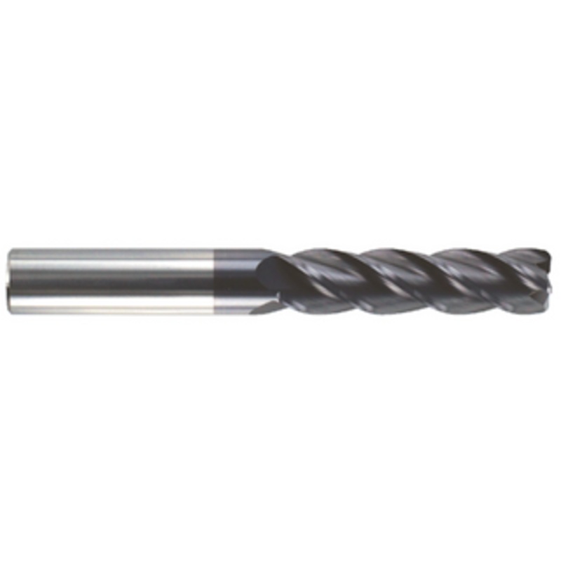Rushmore USA 4 Flute Variable Index Solid Carbide Single End Mill – Extra Long Length, 1/8 Size, 1 Length of Cut, 3 Overall Length