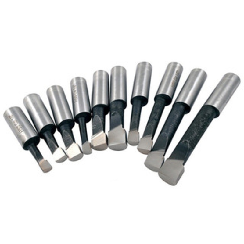 Precise 10 Piece 1/2 Shank M35 Solid Cobalt Boring Bar Set – 1001-0036