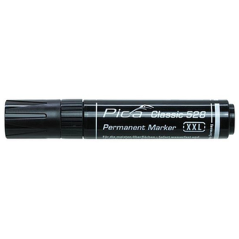 Pica Classic 528 XXL – Permanent Marker, Chisel Tip, Black – 528/46