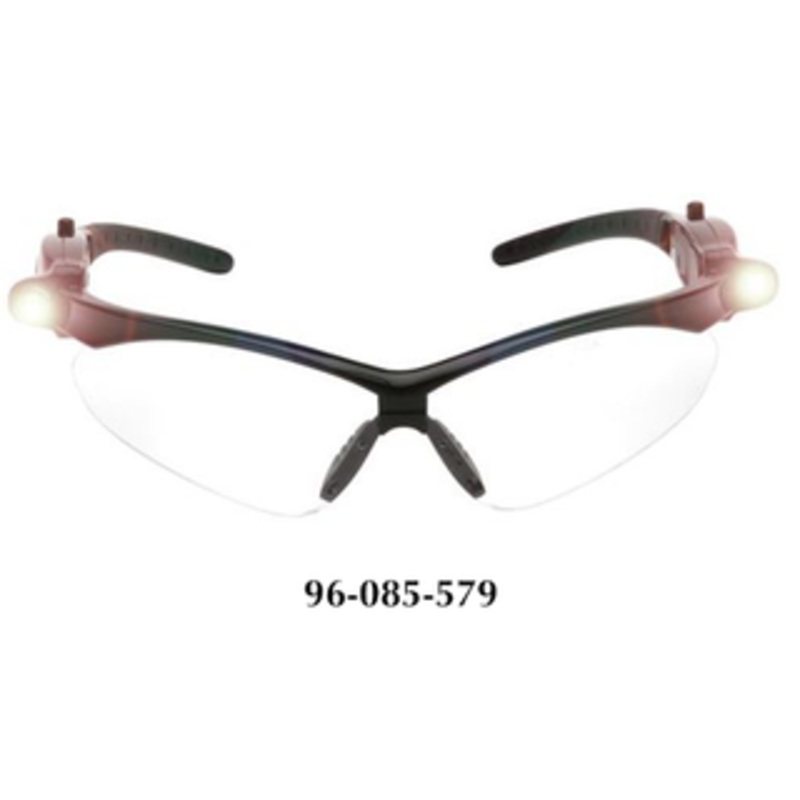 Pyramex PMXTREME LED Clear Anti-Fog Lens w/LED Temples Safety Glasses SB6310STPLED