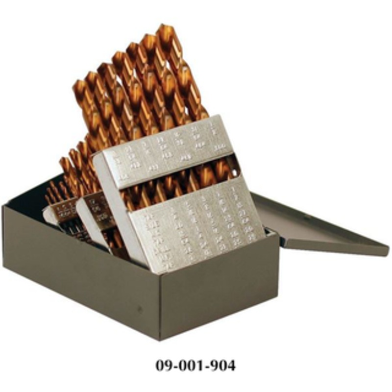 Rushmore USA 29 Piece 1/16 to 1/2 by 64ths Jobbers Length Twist Drill Sets