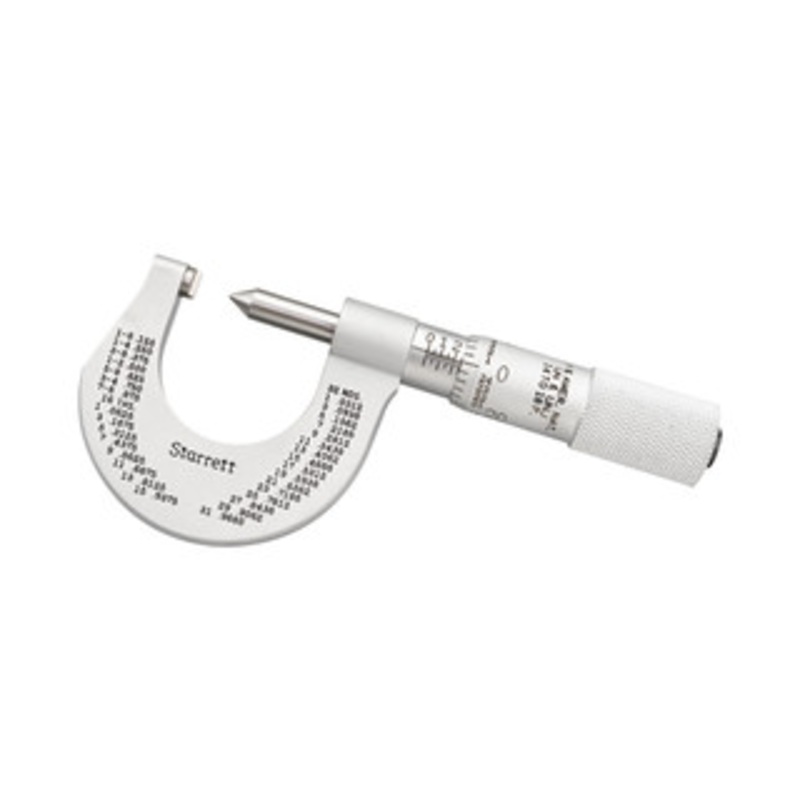 Starrett Screw Thread Micrometer, 0-1, EDP 56161 – 575CP