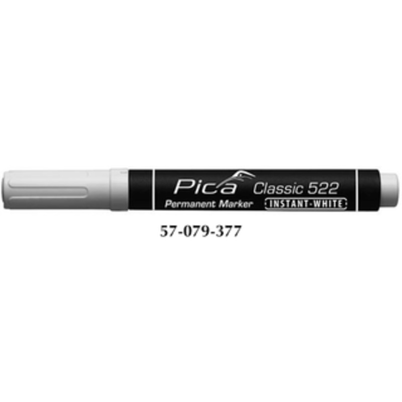 Pica Classic 522 Permanent Marker Instant-White, Bullet Tip 1-4mm – 522/52