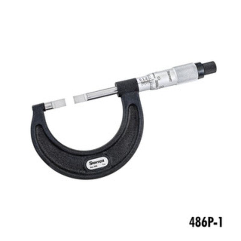 Starrett 486 Blade Type Micrometers with Non-Rotating Spindle