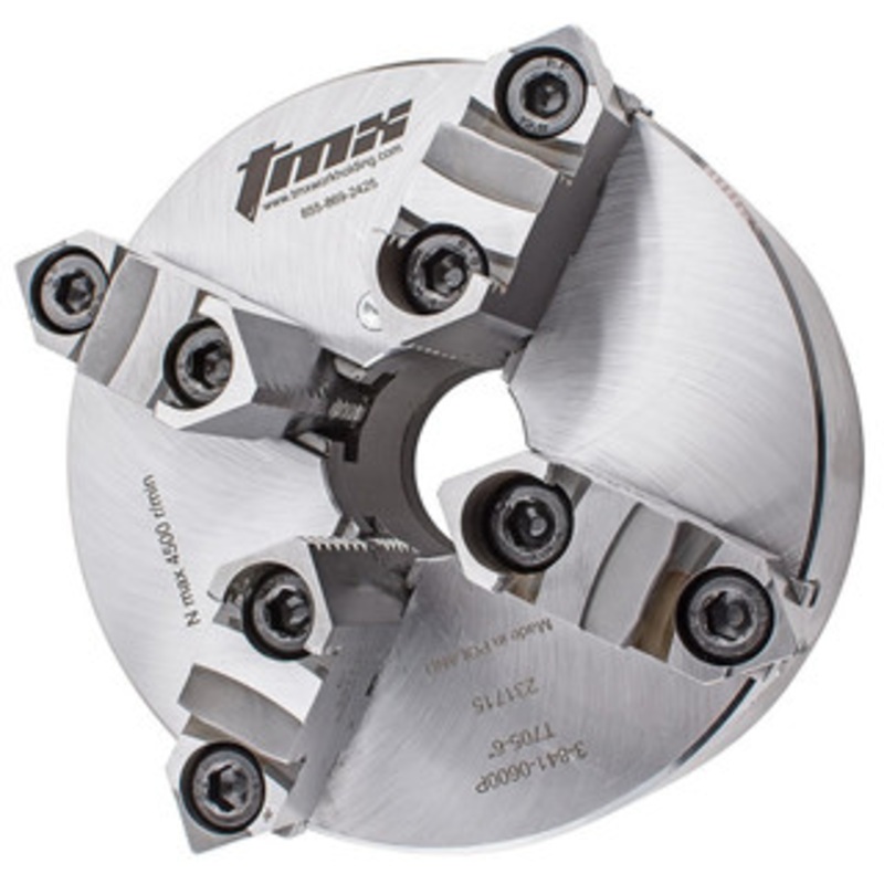 TMX 4-Jaw Plain Back Steel Scroll Chuck, 10in – 3-841-1000P