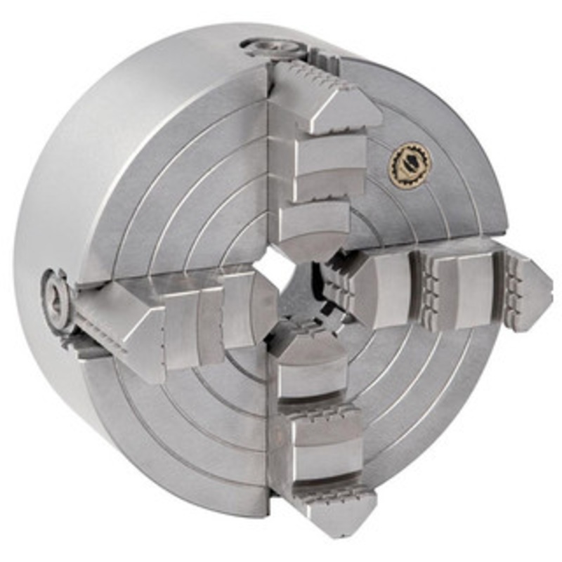 Bison 4-Jaw Independent Lathe Chuck, 10 Size, D1-8 Spindle – 7-853-1038