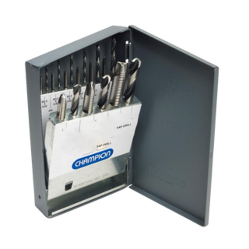 Champion Brute TD18-XL 18-Piece NC Tap and Drill Set – TD18-XL