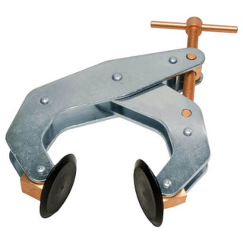 Kant Twist Cantilever Clamp, No-Mar Round Flat-Pad Jaws w/ Weaver-Grip, 1 Jaw Capacity – K010TPW