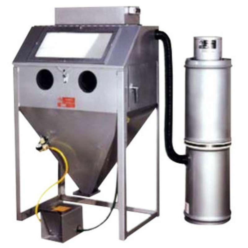 Trinco Dry Blast Cabinet w/BP Dust Collector, 36W x 24D x 23H Tub – 36BP