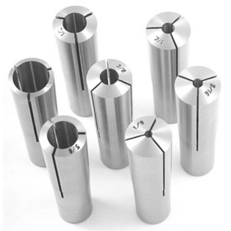 Precise 7 Piece MT3 1/8-3/4 X 8THS & 3/16 Round Collet Set – 3900-0893