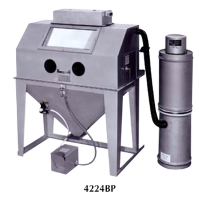 Trinco Dry Blast Cabinet w/BP Dust Collector, 42W x 24D x 24H Tub – 4224BP