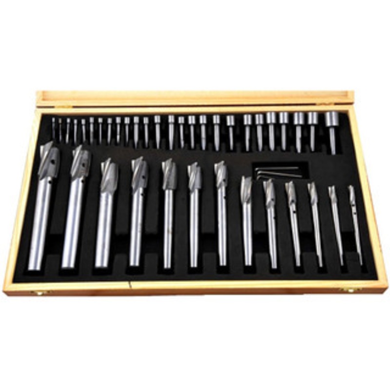 Precise 40 Piece HSS 3-Flute Counterbore Set, 1/4 – 1 – 2007-0041