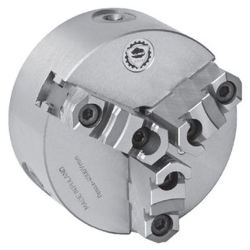 Bison 3-Jaw Lathe Self Centering Scroll Chuck, 6 Diameter, 1-1/2-8 Threaded Back – 7-805-0652