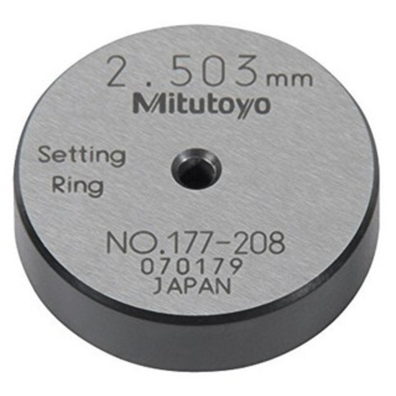 Mitutoyo Metric Steel Setting Ring, 2.5mm – 177-208