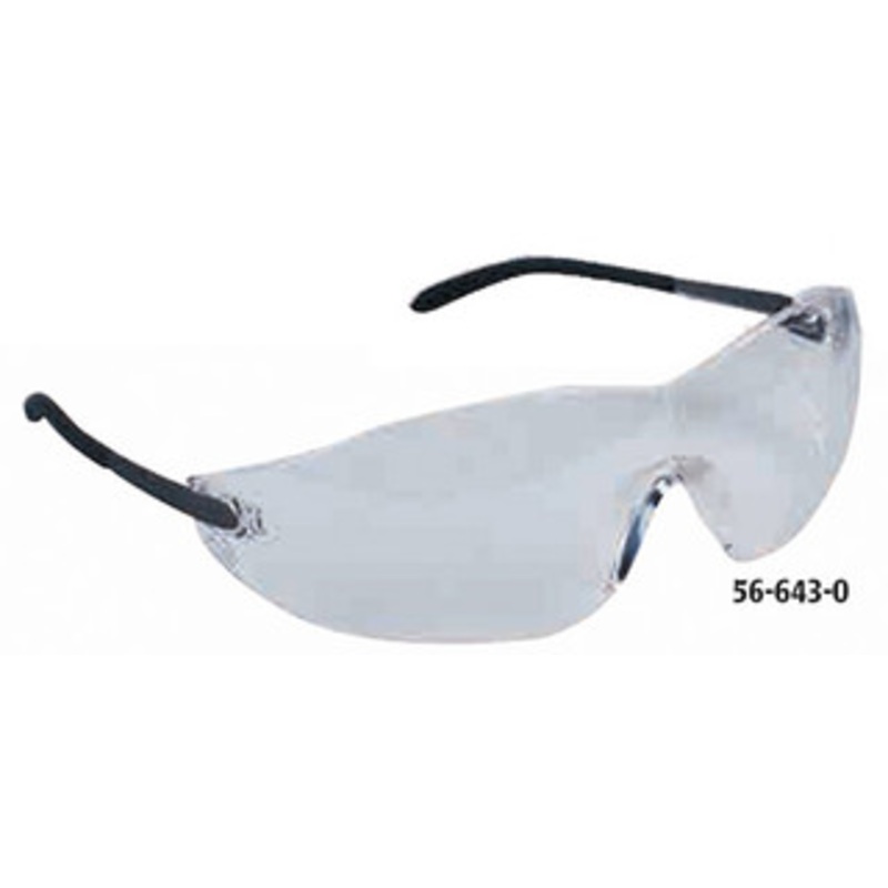 Crews Blackjack Safety Glasses, 3.0 Green Lens, Scratch Resistant, Chrome Temple – 56-648-9