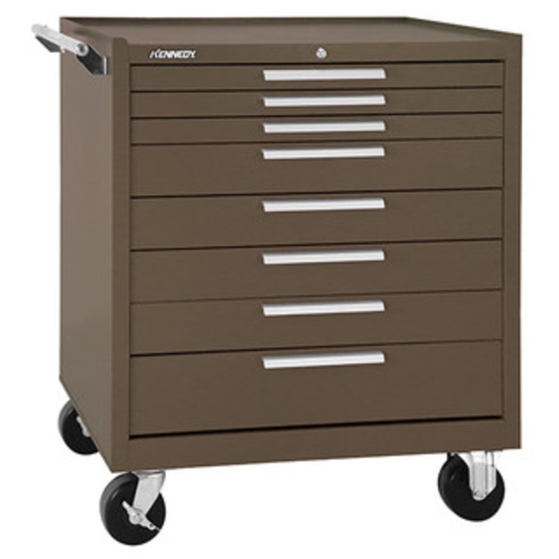 Kennedy K2000 34 8-Drawer Roller Cabinet, Brown Wrinkle – 348XB