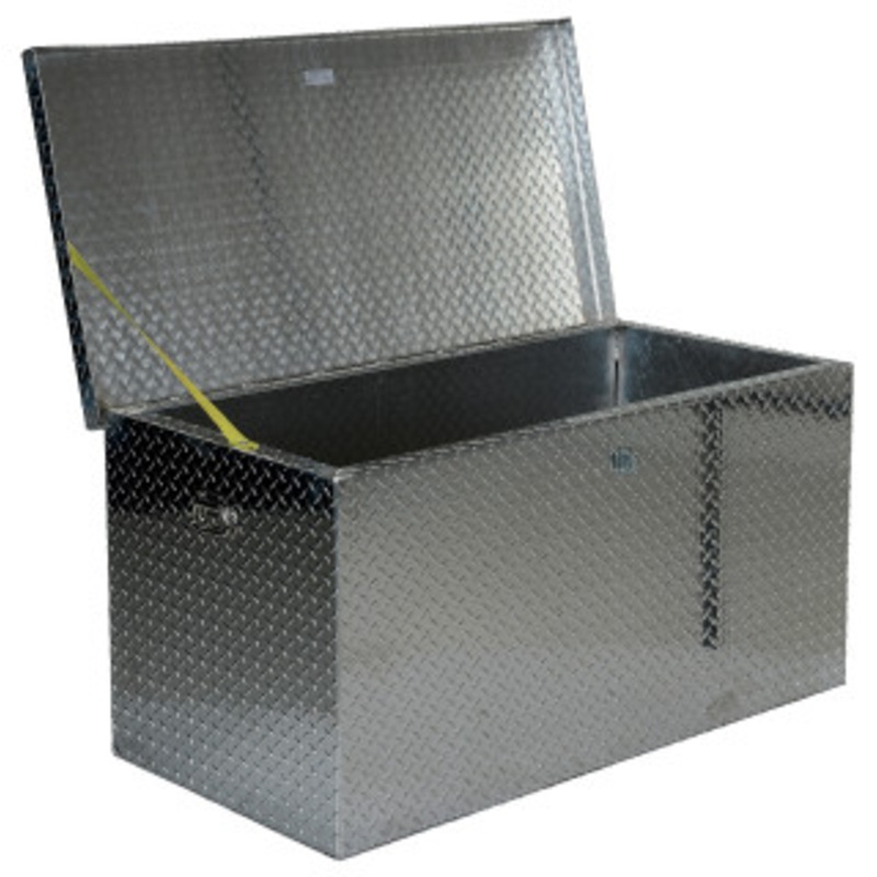 Vestil Aluminum Treadplate Portable Tool Box with Casters, 48 x 24 x 24 – APTS-2448-C