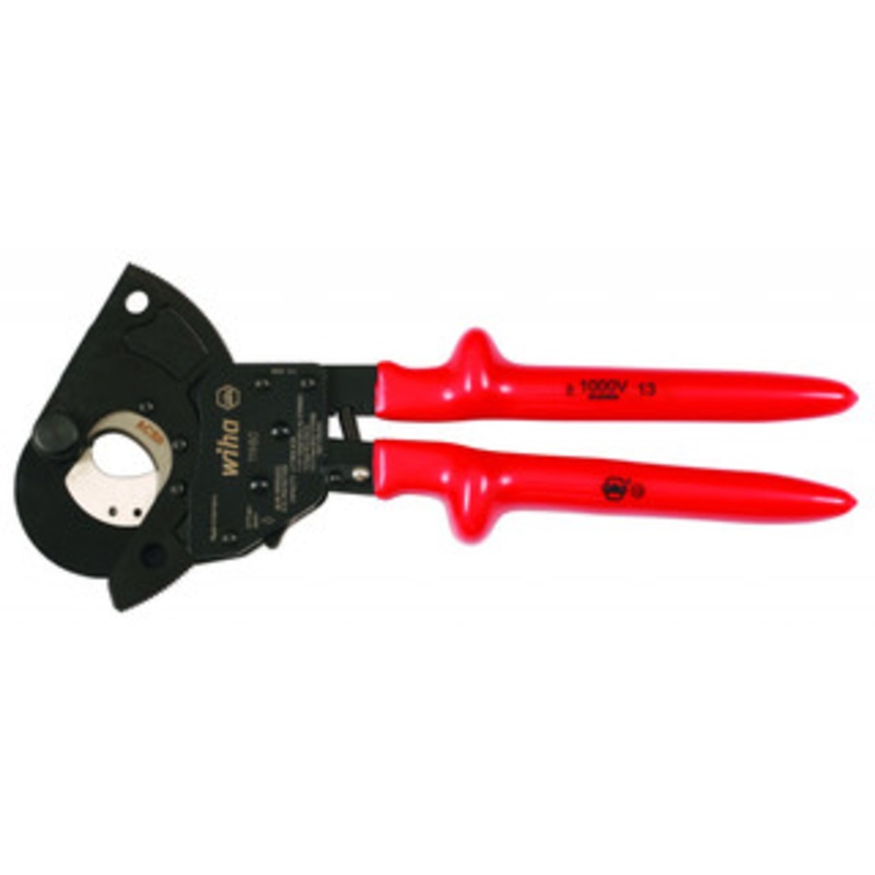 Wiha Insulated ACSR Ratcheting Cable Cutters, 13.9 OAL – 11980