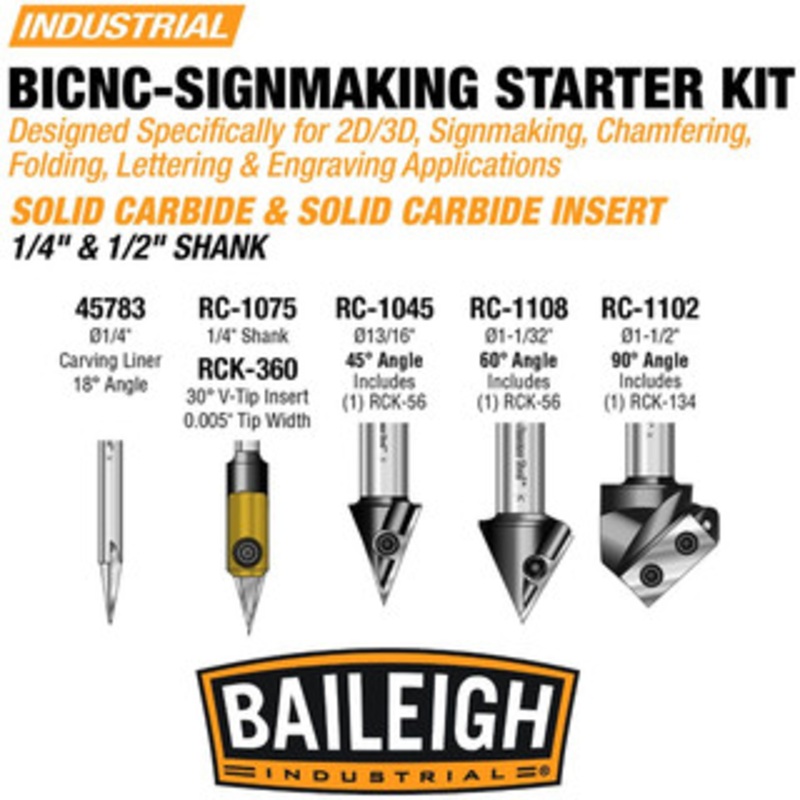 Baileigh BICNC-Signmaking Starter Kit – BA9-1225147