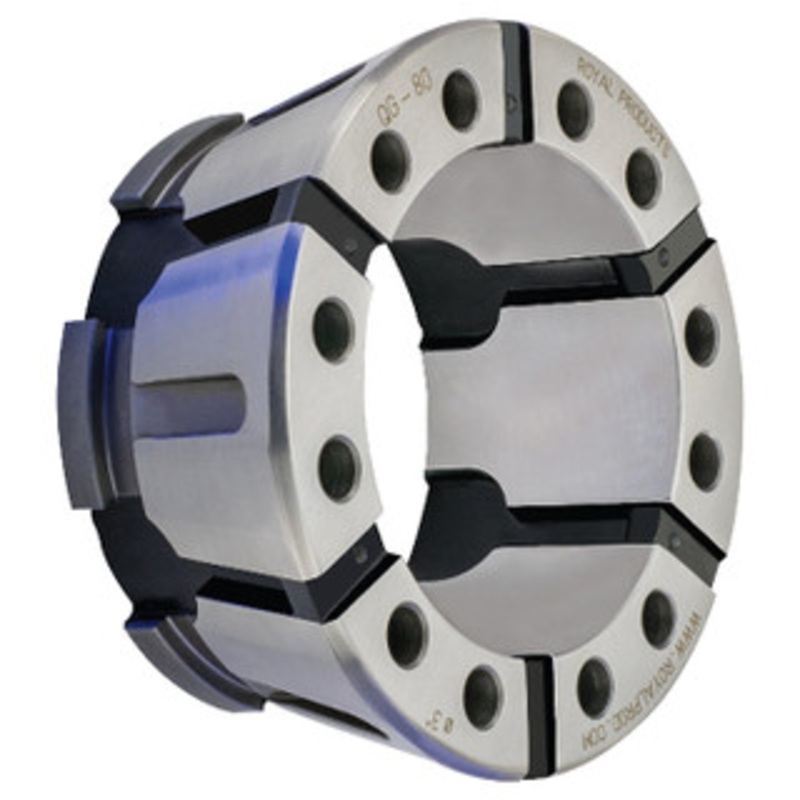 Royal QG-80 Ultra-Precision Quick-Grip Round Collet (Metric), Smooth, 76mm Size – 62738