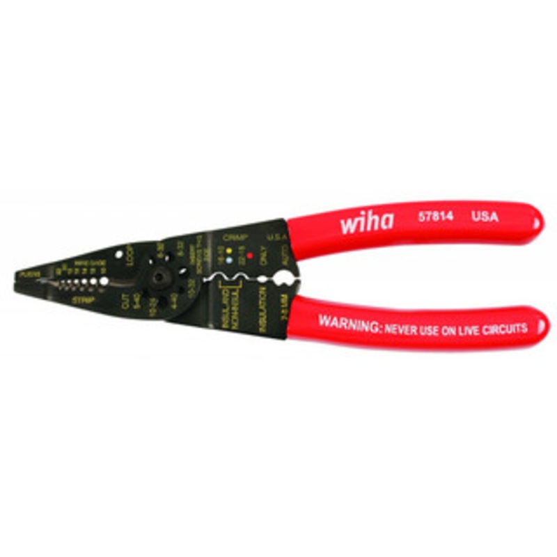 Wiha 578 Combo Strippers Crimper Pliers AWG 10-22 – 57814